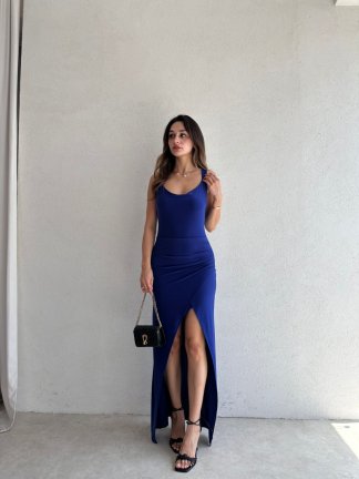 GEMMA Maxi Elbise 5107 - Mavi - 2