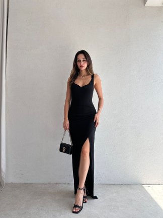 GEMMA Maxi Elbise 5107 - Siyah - 3