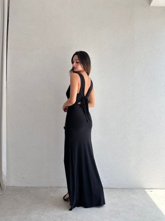 GEMMA Maxi Elbise 5107 - Siyah - 2