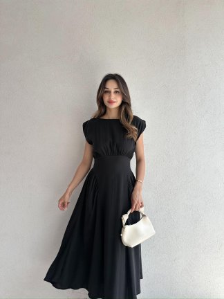 GİLMAN Maxi Elbise 9297 - Siyah - 1