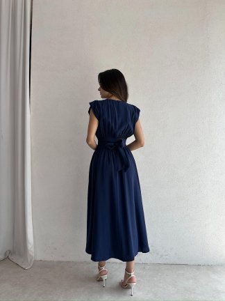 GİLMAN Maxi Elbise 9297 - Lacivert - 3