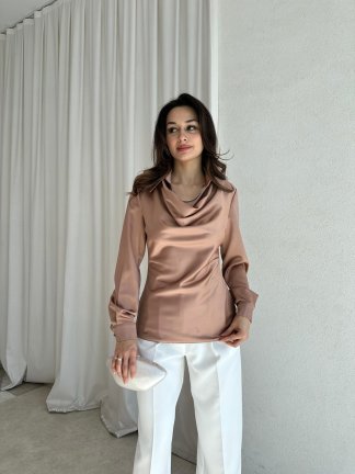 GİNGER Bluz 0685 - Vizon - 2