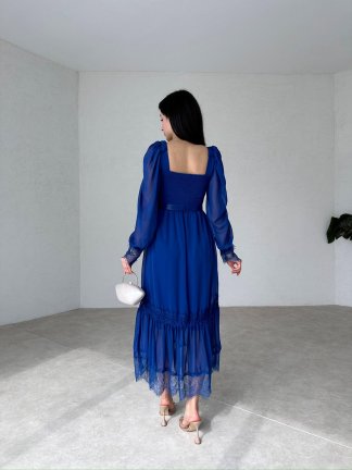 Gipeli Midi ZOE Elbise 4003 - Mavi - 3