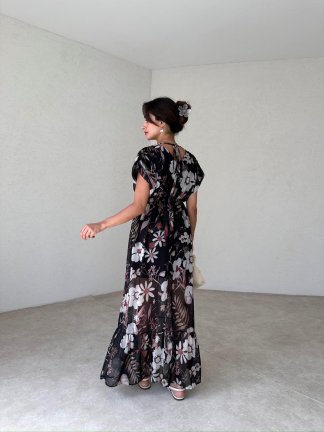 GLOSS Maxi Elbise 3787 - Siyah - 3