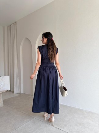 GOAT Midi Elbise 5512 - Lacivert - 3