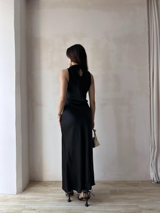GODWİN Maxi Elbise 6493 - Siyah - 3