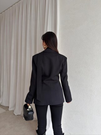 GOLDEN Şallı Ceket 8598 - Siyah - 2