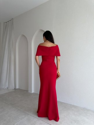 GORA Maxi Elbise 3985 - Kırmızı - 3