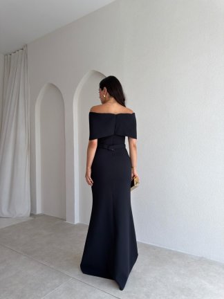 GORA Maxi Elbise 3985 - Siyah - 3