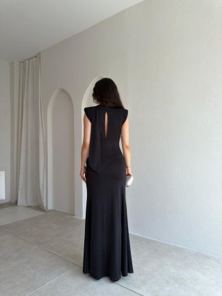 GOSH Maxi Elbise 6365 - Siyah - 3