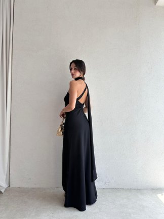 GREASE Maxi Elbise 3329 - Siyah - 3