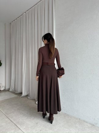 GRETA Midi Etek 8697 - Acı Kahve - 4