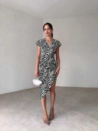 GUSTO Mini Elbise 3723 - Siyah - 2