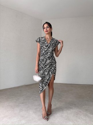 GUSTO Mini Elbise 3723 - Yeşil - 1