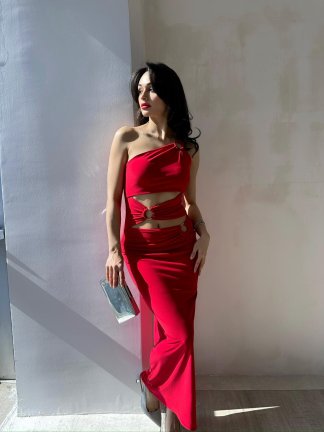 NARCOS Elbise 8491 - Kırmızı - 2