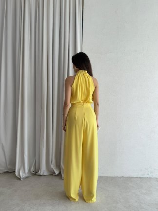 Halter Yaka CROFT Tulum 3361 - Sarı - 3