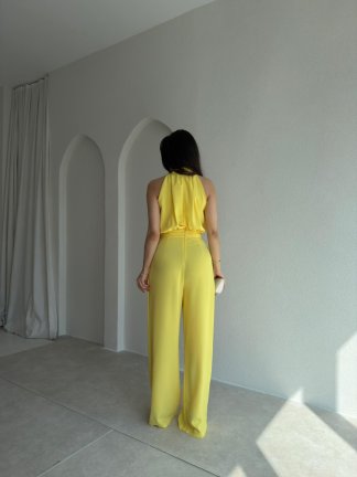 Halter Yaka CROFT Tulum 3361 - Sarı - 3