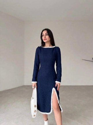 HARRY Elbise 3849 - Lacivert - 1