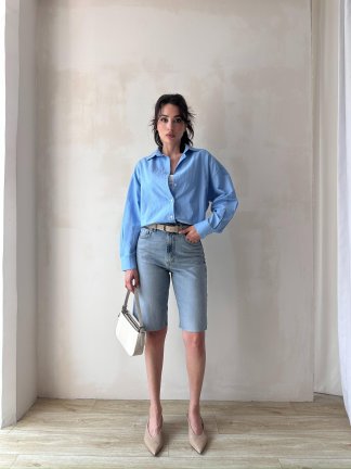 HAWAİ Şort 2458 - Mavi - 5