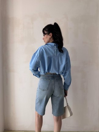 HAWAİ Şort 2458 - Mavi - 2