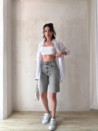 HAWAİ Şort 2458 - Gri - 3