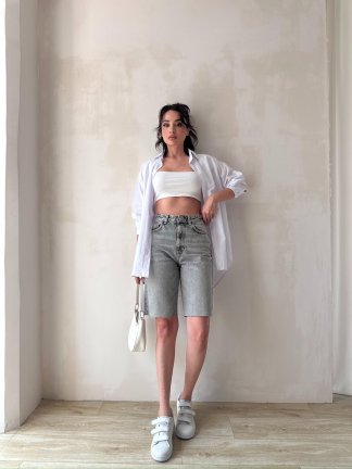 HAWAİ Şort 2458 - Gri - 6