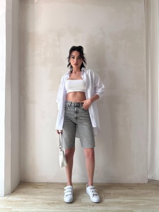 HAWAİ Şort 2458 - Gri - 7