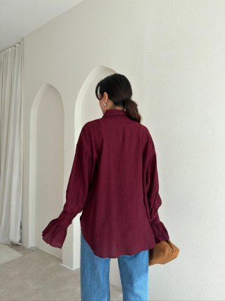  HELGA Gömlek 6856 - Bordo - 3