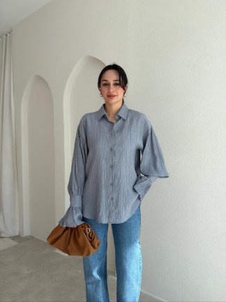 HELGA Gömlek 6856 - Gri - 2