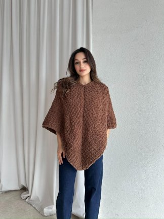 Homemade WOOL Süveter 1956 - Kahverengi - 1