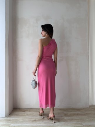 HOWKER Maxi Elbise 3892 - Pembe - 4