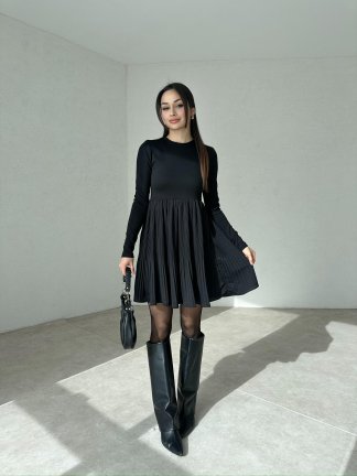 HOWSER Mini Elbise 4613 - Siyah - 2