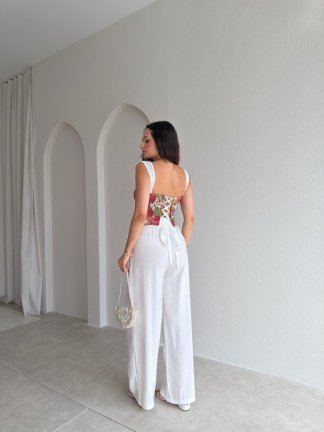 HUGO Tensel Pantolon 3715 - Beyaz - 2