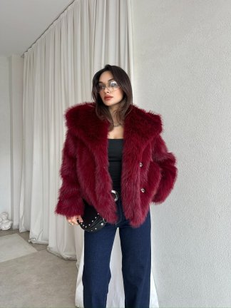 İDOLE Kürk 8552 - Bordo - 1