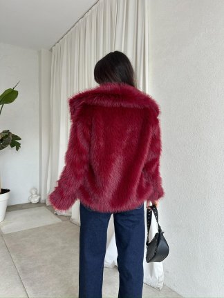 İDOLE Kürk 8552 - Bordo - 5