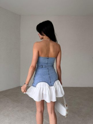 İki Parçalı Mini MADİSON Elbise 5645 - 3