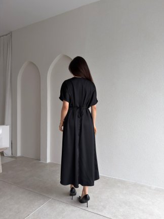 İNFERO Midi Elbise 8943 - Siyah - 3