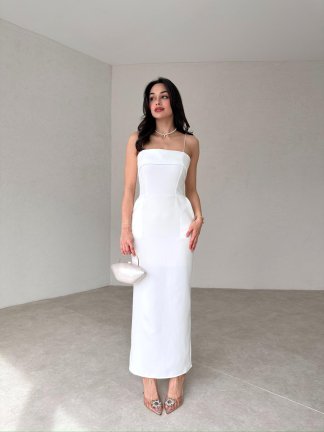 CAMERON Elbise 3278 - Beyaz - 2