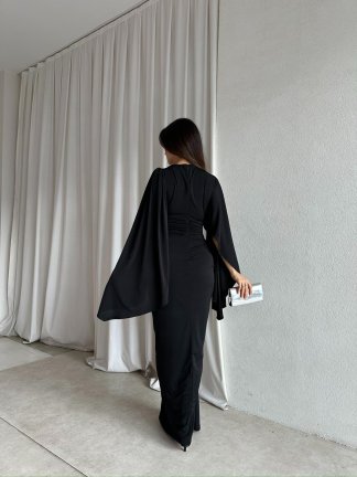 ISABEL Maxi Elbise 8755 - Siyah - 2