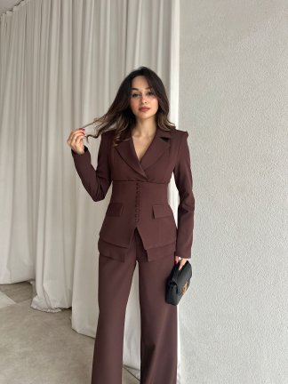 JANSET Üçlü Takım 8779 - Acı kahve - 2