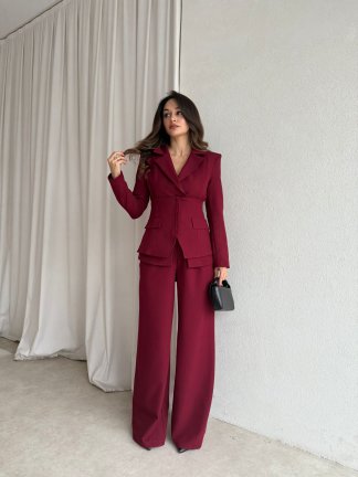 JANSET Üçlü Takım 8779 - Bordo 