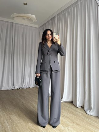 JANSET Üçlü Takım 8779 - Gri 