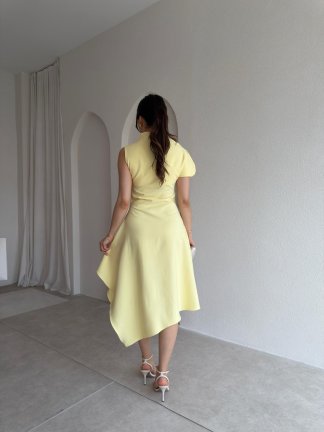 JARRİEL Midi Elbise 8091 - Sarı - 3