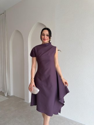 JARRİEL Midi Elbise 8091 - Siyah 