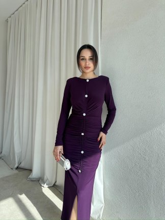 JAYDEN Elbise 8308 - Mor - 2