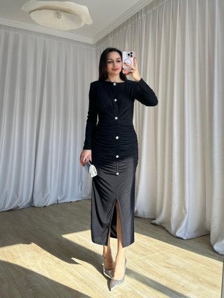 JAYDEN Elbise 8308 - Siyah - 2