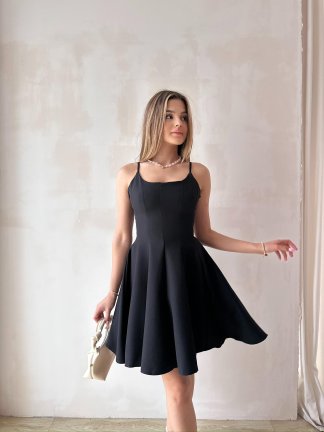 JEROME Mini Elbise 7090 - Siyah 