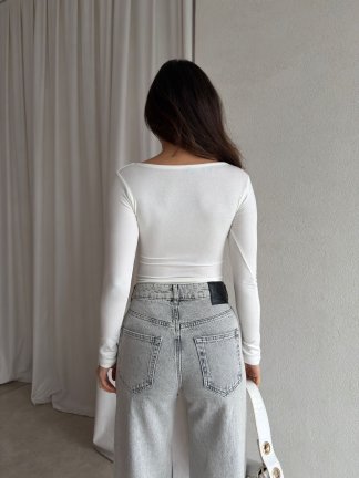 JESSİE Bodysuit 8861 - Beyaz - 2