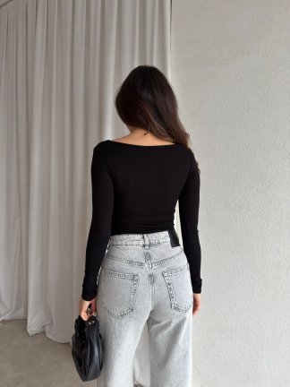 JESSİE Bodysuit 8861 - Siyah - 2