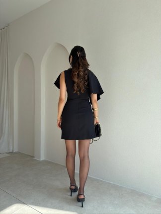 JEWEL Mini Elbise 9044 - Siyah - 3